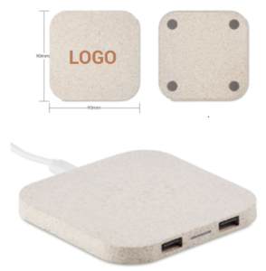 wheatstraw wireless charger square shape