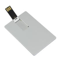 business card usb stick in metal material, good logo area