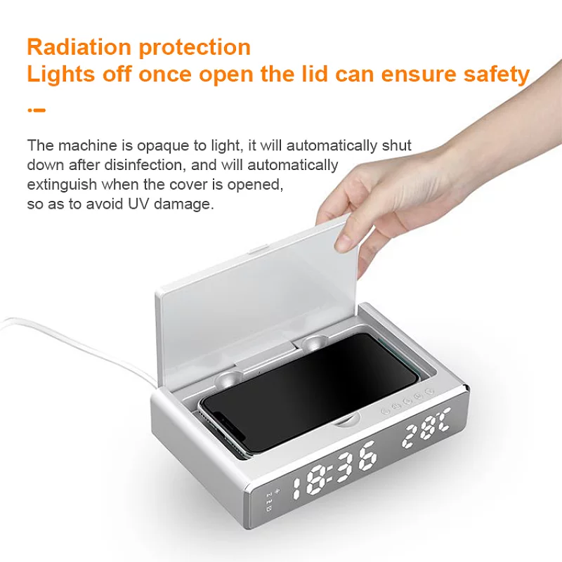 UV light disinfection box