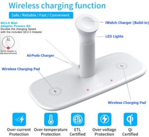 5 in 1 multi devices wireless charger